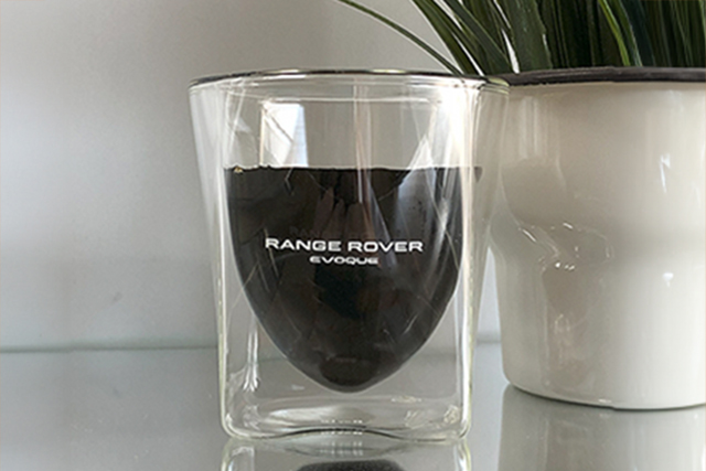 ジャガー　ランドローバー　レンジローバー　ノベルティ rayes レイエス　ダブルウォールグラス