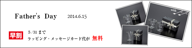 父の日プレゼント　ギフト　ラッピング。RayES/レイエス　ダブルウォールグラス
