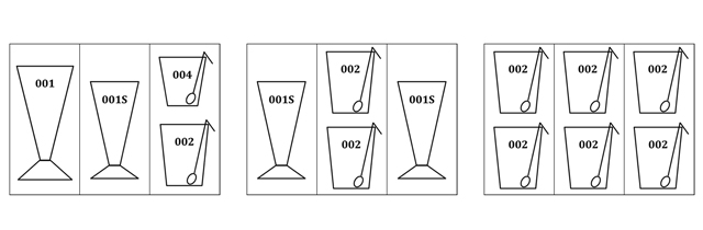 カスタムギフト　フリーボックス　ラッピング　メッセージカード　Mサイズ　組み合わせ例　レイエスダブルウォールグラス