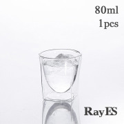 日本酒　エスプレッソ　テキーラ　ショット　80ml rayes レイエス　ダブルウォールグラス