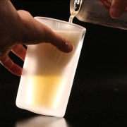 ビール　泡　立つ　フロスト　rayes　レイエス　ダブルウォールグラス