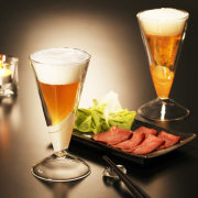 刺身　小料理　ビール　泡　立つ　フロスト　rayes　レイエス　ダブルウォールグラス