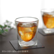 ティー　紅茶　接客　コースター　rayes レイエスダブルウォールグラス